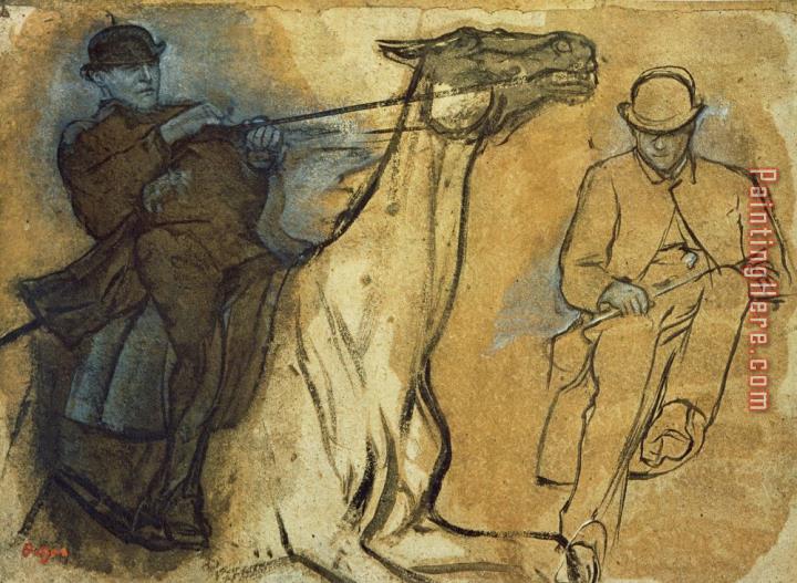 Edgar Degas Two Studies Of Riders